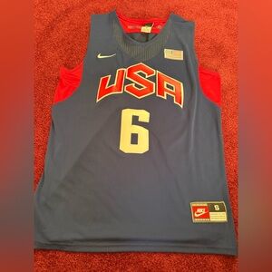 Nike 2012 Olympics LeBron James #6 NBA USA Stitched Basketball Jersey Men’s S